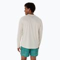 Pánske bežecké tričko Longsleeve ASICS Fujitrail Logo birch/white sage/rainy lake 3