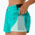 Dámske bežecké šortky ASICS Metarun Split wave teal 8