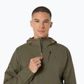 Pánska bežecká bunda ASICS Fujitrail Elite Waterproof mantle green 5
