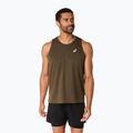 Pánske bežecké tričko ASICS Core Singlet brown stone
