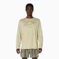 Pánske bežecké tričko longsleeve ASICS Fujitrail Logo LS khaki
