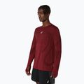 Pánske bežecké tričko longsleeve ASICS Road Seamless LS dark red planet 4