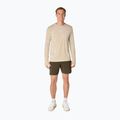 Pánske bežecké tričko longsleeve ASICS Road Seamless LS cream 2