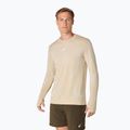 Pánske bežecké tričko longsleeve ASICS Road Seamless LS cream 4