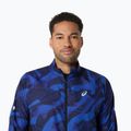 Pánska bežecká bunda ASICS Road Lite-Show Packable performance black/dark cobalt 5