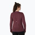 Dámske bežecké tričko longsleeve ASICS Road Seamless LS dark currant/port royal 2