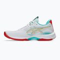 Dámske volejbalové topánky ASICS Netburner Ballistic FF 4 white/sea glass 2