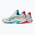 Dámske volejbalové topánky ASICS Netburner Ballistic FF 4 white/sea glass 4
