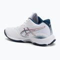 Pánske volejbalové topánky ASICS Netburner Ballistic FF 4 white/mako blue 3