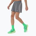 Pánske bežecké šortky ASICS Road 5IN clay grey/steel grey/illuminate green 4