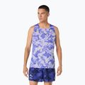 Pánske bežecké tričko ASICS Fujitrail Singlet cobalt burst/cream