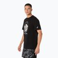 Pánske bežecké tričko Asics Fujitrail Logo Ss Top Performance Black/Cream/Carbon 4