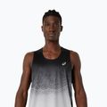 Pánske bežecké tričko ASICS Road Fade Singlet performance black/cream 4