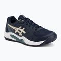 Pánske tenisové topánky ASICS Gel-Dedicate 9 Clay midnight/oatmeal