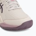 Detské tenisové topánky ASICS Gel-Resolution X GS Clay soft oat/dark aubergine 7