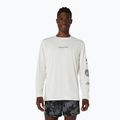 Pánske bežecké tričko longsleeve Asics Fujitrail Logo Ls Top Cream