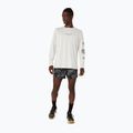 Pánske bežecké tričko longsleeve Asics Fujitrail Logo Ls Top Cream 2