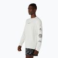 Pánske bežecké tričko longsleeve Asics Fujitrail Logo Ls Top Cream 4
