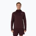 Pánska bežecká mikina ASICS Road Winter Ls Hoodie dark currant