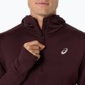 Pánska bežecká mikina ASICS Road Winter Ls Hoodie dark currant 5