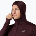 Pánska bežecká mikina ASICS Road Winter Ls Hoodie dark currant 6