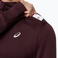 Pánska bežecká mikina ASICS Road Winter Ls Hoodie dark currant 7