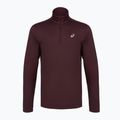 Pánska bežecká mikina ASICS Core Ls 1/2 Zip Winter Top dark currant