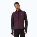 Pánska bežecká vesta Asics Road Winter Gilet dark currant