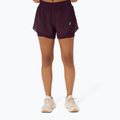Dámske bežecké šortky ASICS Nagino Run 2-N-1 dark aubergine