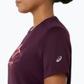 Dámske bežecké tričko Asics Fujitrail Logo Ss Top Dark Aubergine 7