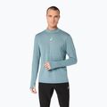 Pánska termo mikina ASICS Road Winter Seamless Top foggy teal