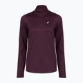 Dámske bežecké tričko longsleeve ASICS Core 1/2 Zip Winter Top dark aubergine