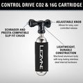Cyklistická pumpa Lezyne Control Drive CO2 + 1 x cartridge 16 g gloss black 3