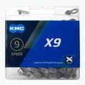 Cyklistická reťaz KMC X9 x114 strieborná sivá BX09NG114