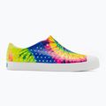 Native Jefferson Print detské tenisky shell white/shell white/neon multi tie dye 2