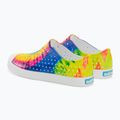 Native Jefferson Print detské tenisky shell white/shell white/neon multi tie dye 3