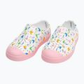 Native Jefferson Print Disney Jr detské tenisky shell white/princess pink/pastel white confetti 11