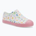 Native Jefferson Print Disney Jr detské tenisky shell white/princess pink/pastel white confetti