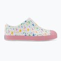 Native Jefferson Print Disney Jr detské tenisky shell white/princess pink/pastel white confetti 2