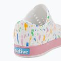 Native Jefferson Print Disney Jr detské tenisky shell white/princess pink/pastel white confetti 9