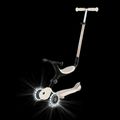 Detská trojkolesová kolobežka Globber Go.Up Active Ecologic Lights coconut 17