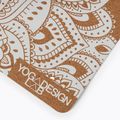 Yoga Design Lab Cork 3,5 mm hnedá podložka na jogu Mandala White 3