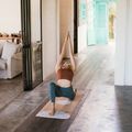 Yoga Design Lab Cork 5,5 mm hnedá podložka na jogu Mandala White 8