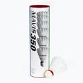 Perové loptičky na bedminton YONEX Mavis 350 W 6 pack white