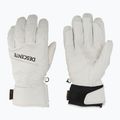 Pánske lyžiarske rukavice Descente 5 Finger Leather white