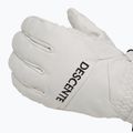 Pánske lyžiarske rukavice Descente 5 Finger Leather white 5