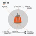 Turistická lampa Vango Midge 180 oranžová 4