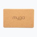 Joga blok Myga Cork Block brown