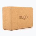 Joga blok Myga Cork Block 2 pcs. brown 2