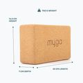 Joga blok Myga Cork Block 2 pcs. brown 7
